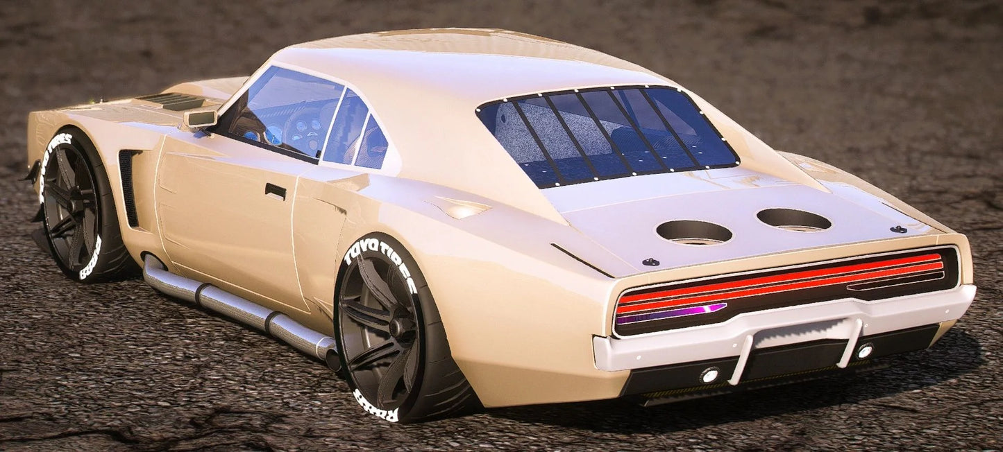(Debadged) Swap Dodge Charger 70`s 2JZ Turbo + Extras + Carbon Details | NW Customs