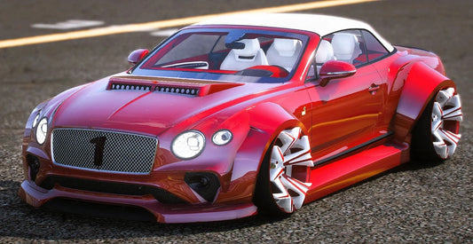 (Debadged) Widebody Bentley Continental GT Convertible Number 1 Edition | HamadaDrift