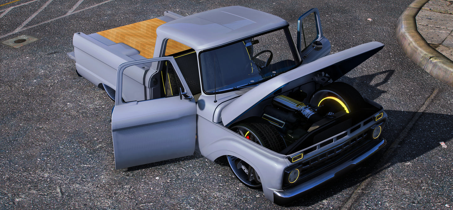 (Debadged) 1956 Ford F100 HUNNIT BAGGED | GG