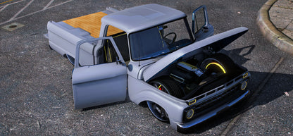 (Debadged) 1956 Ford F100 HUNNIT BAGGED | GG