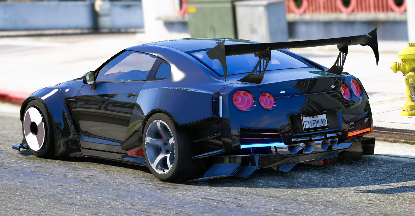 (Debadged) [Non ELS] Nissan GTR R35 Widebody Police Leo | Tora