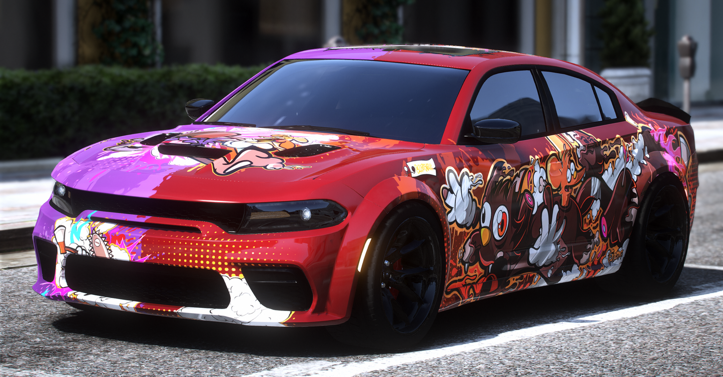 (Debadged) Dodge Charger Block Party (Animated Sunroof + 6 Seater, Seats On Hood And Trunk) | TakeOver GRG