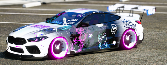 (Debadged) BMW M8 Neon Bear [Dinamic Lights] | NEO DESIGNER