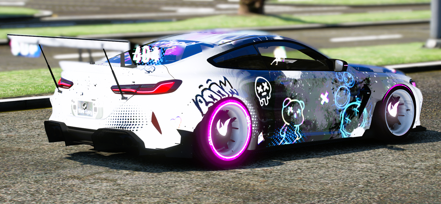(Debadged) BMW M8 Neon Bear [Dinamic Lights] | NEO DESIGNER