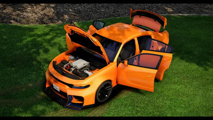 (Debadged) Dodge Charger Hellcat SRT Liberty Walk (Bulletproof) | Zeed