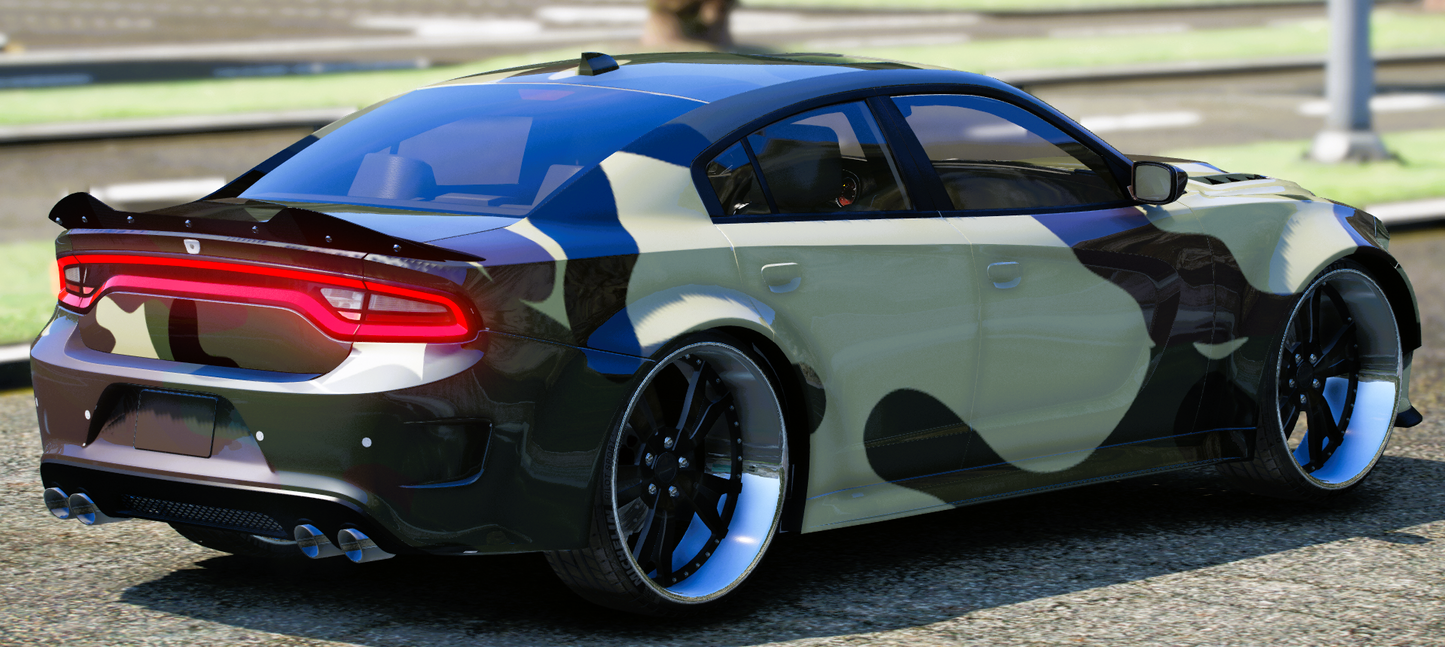(Debadged) Dodge Charger SRT Camo On Forgiato Aguzzos With Lambo Doors | ATM Boesta | Tuned