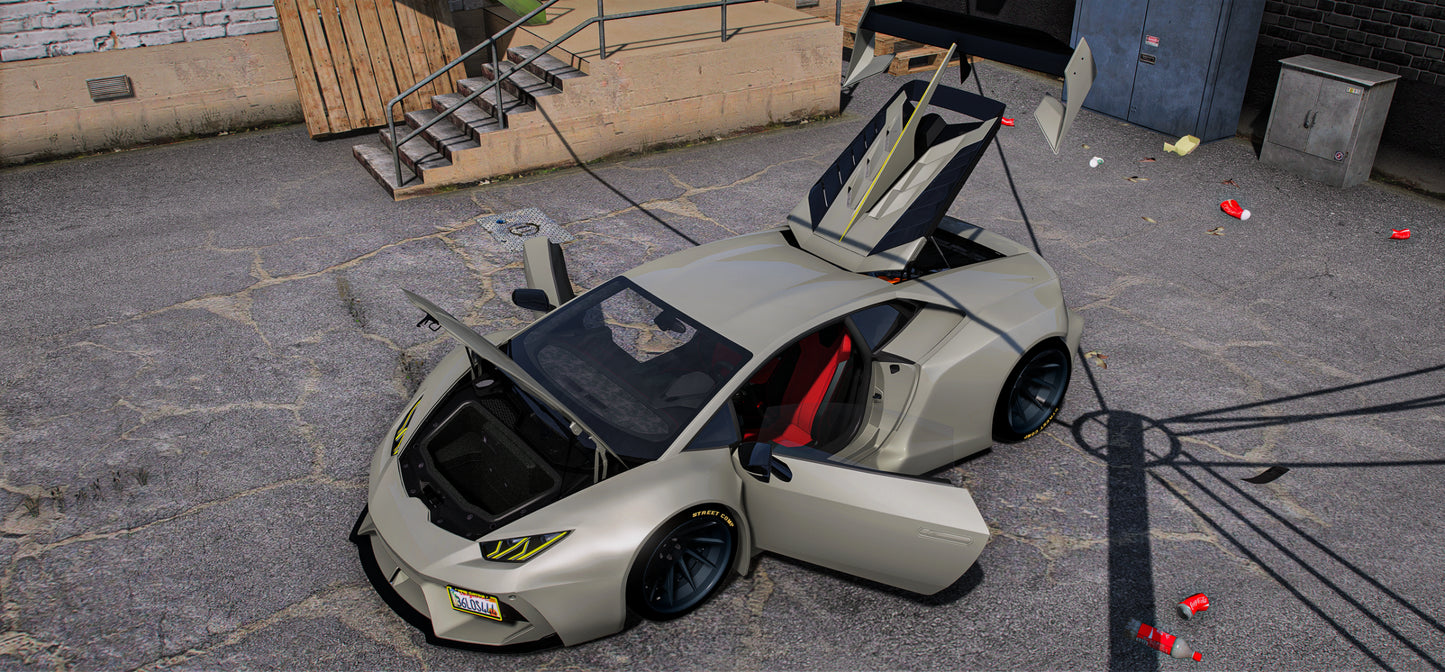 (Debadged) Lamborghini Huracan Liberty Walk Twin Turbo | Viper Customs