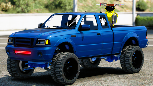 (Debadged) Ford Ranger With Bike | Rubban