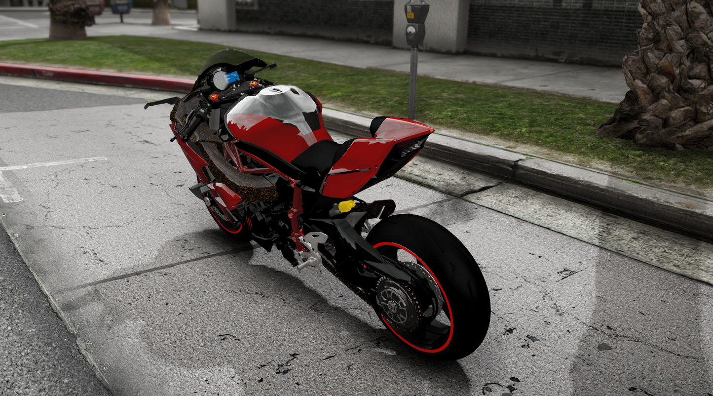 (Debadged) Kawasaki H2R Valorant: Omen Forged Carbon | Port Baek