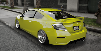 (Debadged) Honda Civic SI I-VTec DOHC Stanced 2 Door | Hachi Customs