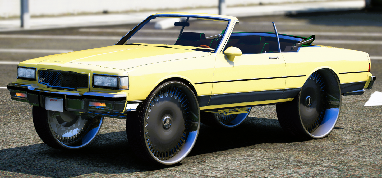 (Debadged) 2 Door Drop Chevrolet Caprice on Staggered Rucci | PNUT Customs