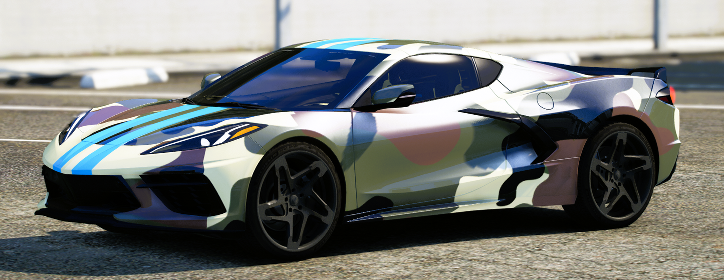 (Debadged) Chevrolet Corvette C8 Stingray "Camo" | Princ