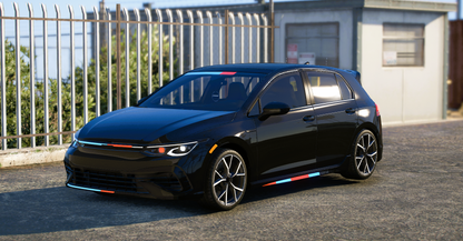 (Debadged) [Non ELS] Volkswagen Golf 8R Police Modern Lights [NON ELS] | Versus