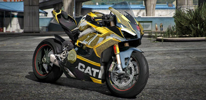 Ducati V4S Black Panther Gold Edition | Port Baek