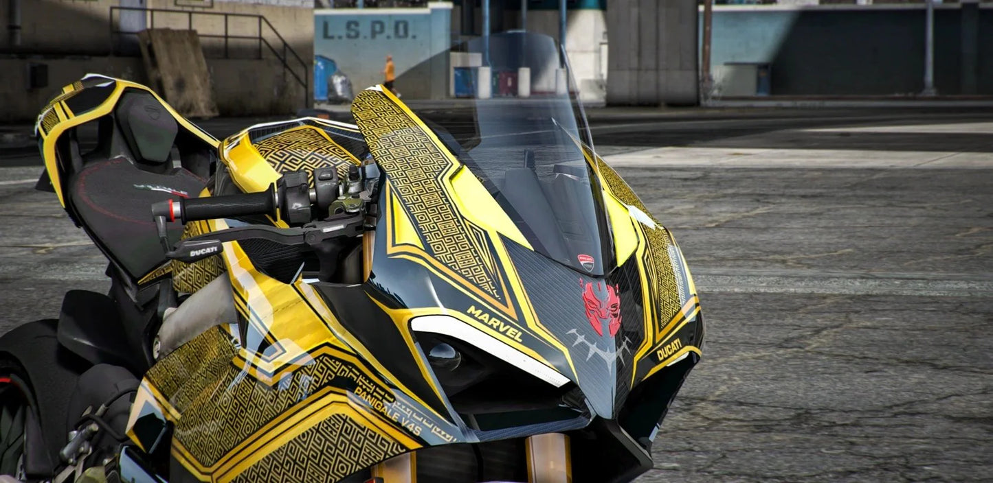 Ducati V4S Black Panther Gold Edition | Port Baek