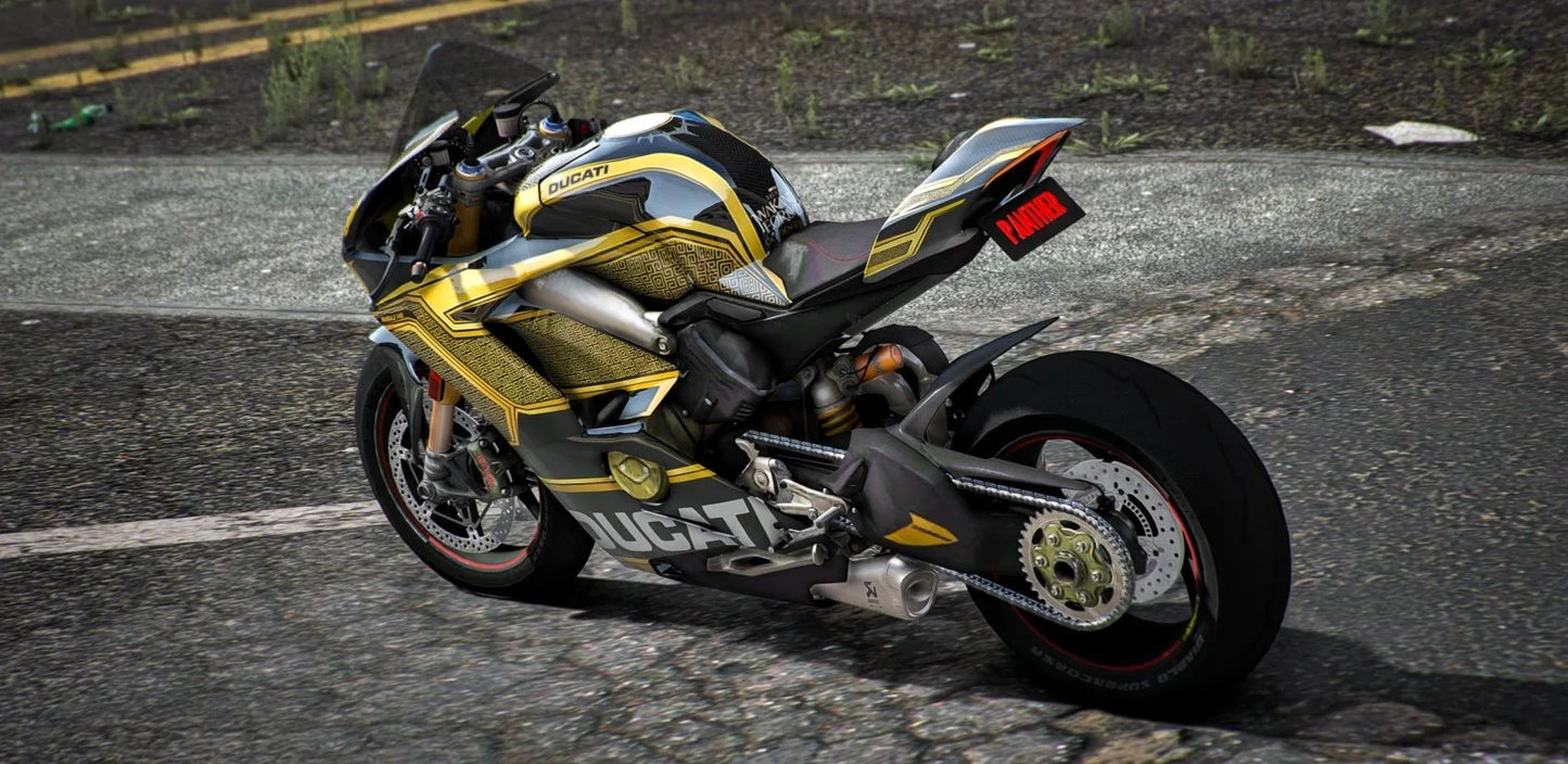 Ducati V4S Black Panther Gold Edition | Port Baek