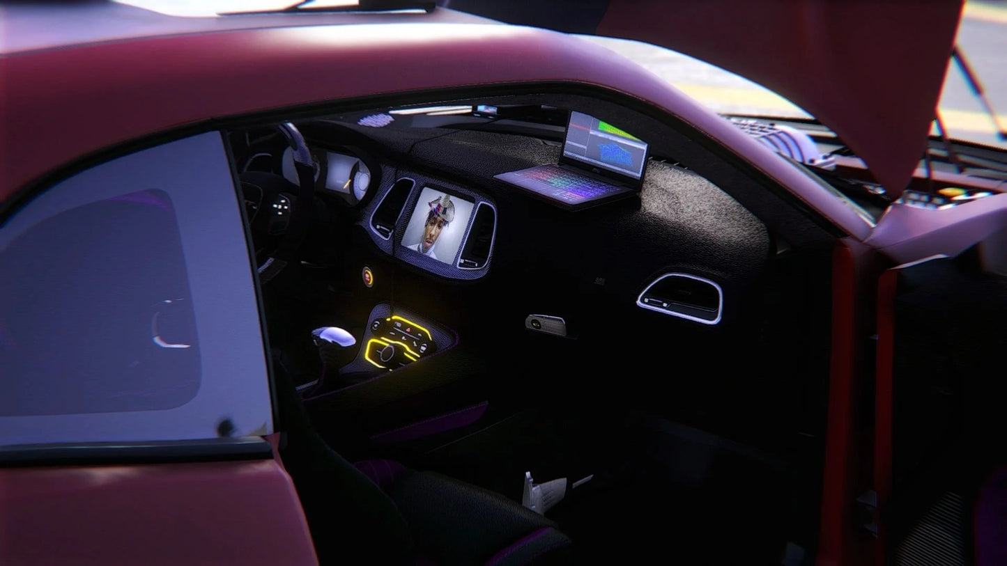 Dodge Challenger Hellcat 2 Colors Mixed Twin Turbo Custom (Animation Window) | Tee East Customs