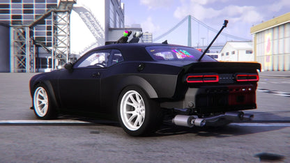 Dodge Challenger Hellcat 2 Colors Mixed Twin Turbo Custom (Animation Window) | Tee East Customs