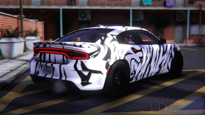 Dodge Charger Hellcat Hermes Zebra Edition | Gwoppytrai
