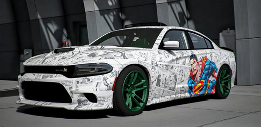 Dodge Charger Scatpack SuperBee Superman Comic Livery | FX Builds