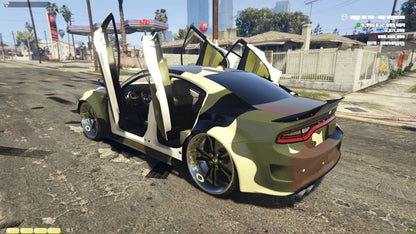 Dodge Charger SRT Camo On Forgiato Aguzzos With Lambo Doors | ATM Boesta
