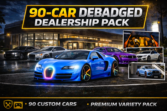 Debadged Dealership Pack – (90 Cars)
