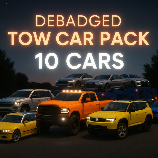 (Debadged) Tow Car Pack (10 Cars)