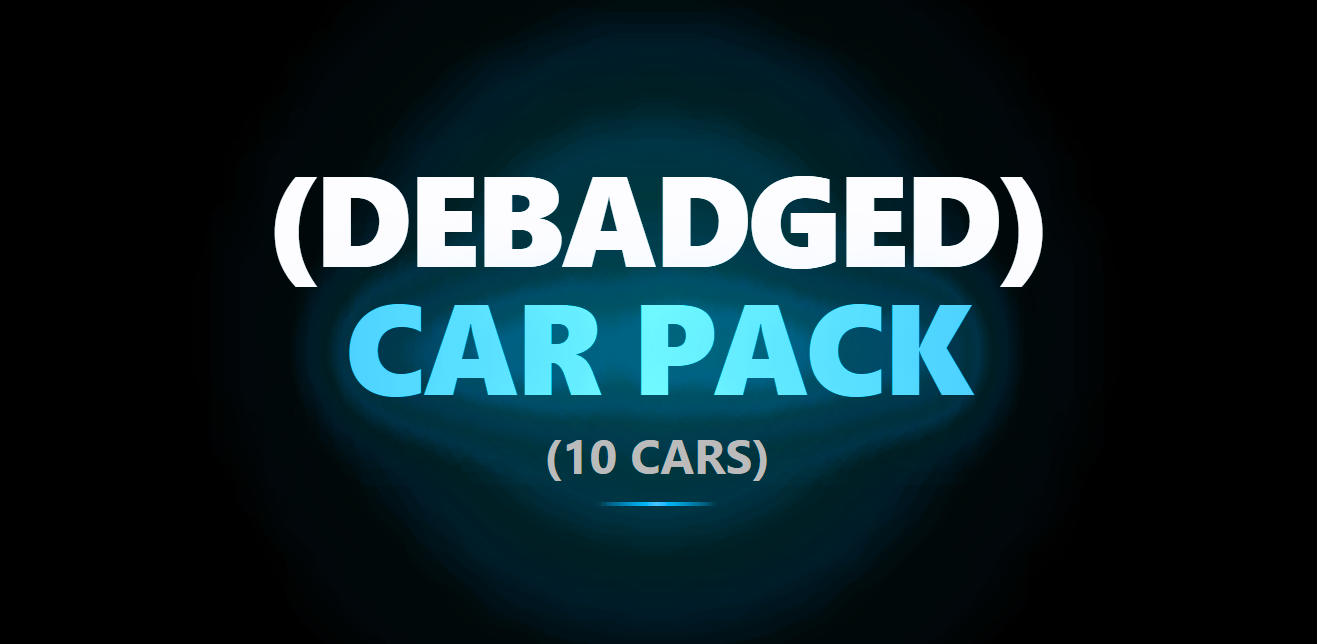 (Debadged) Car Pack (10 Cars)