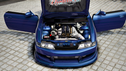 (Debadged) Custom Nissan S14 Twin Turbo 4 Rotor | Updived Customs