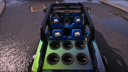 Ford Bronco on Forgiatos Tv's in head rest | PNUT Customs