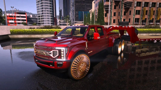 Ford F150 Mega 10 on Staggered Amani + Trailer | PNUT Customs