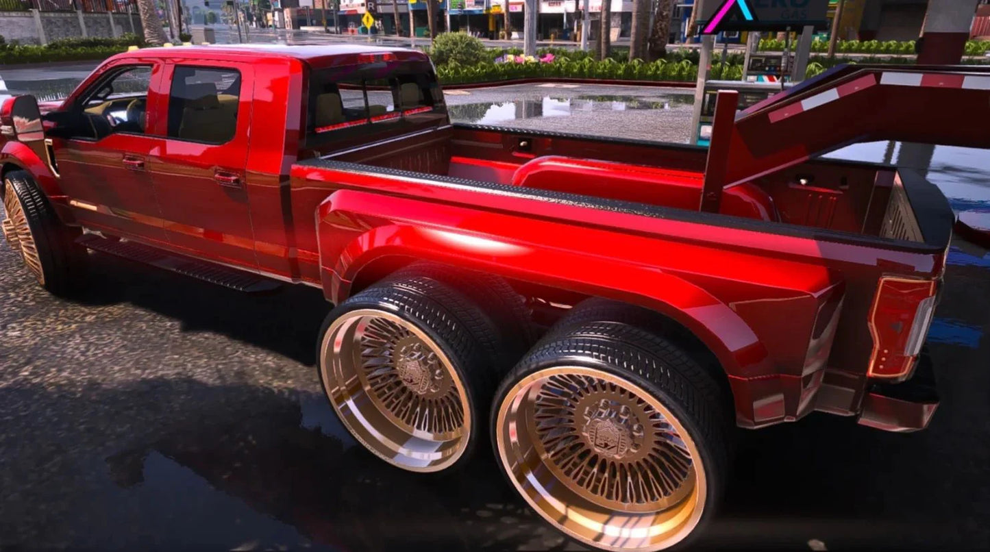 Ford F150 Mega 10 on Staggered Amani + Trailer | PNUT Customs