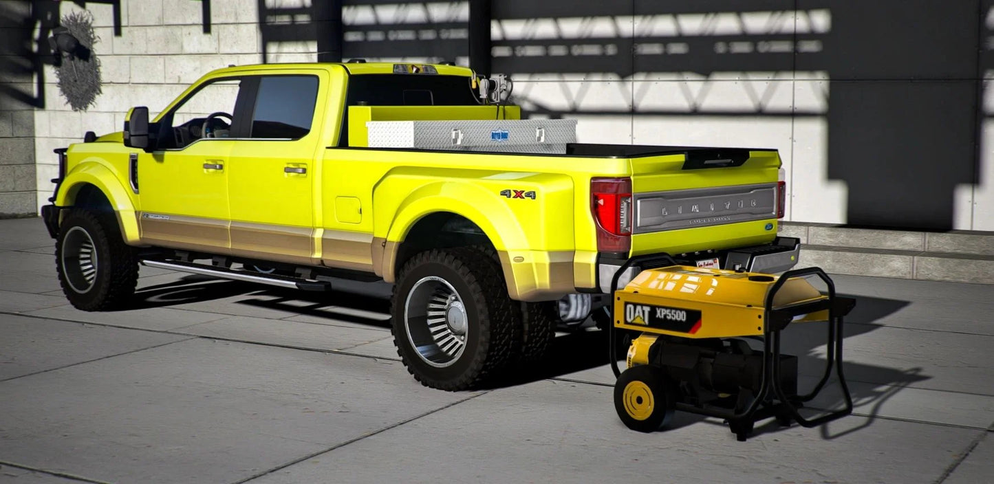 Ford F450 Super Duty Crew Cab Dually Pickup + Trailer | Diesel Customs