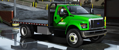 Ford F750 Flatbed | Bagged Custom