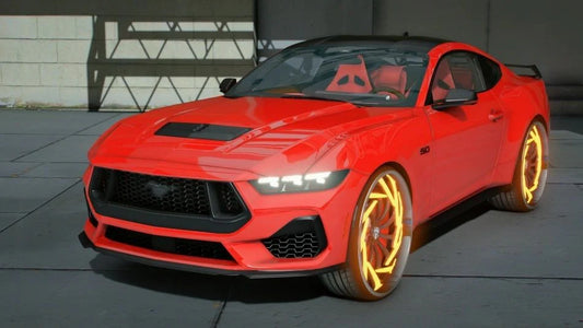 Ford Mustang 2023 Spiners Animted Dub | ResNonVerba
