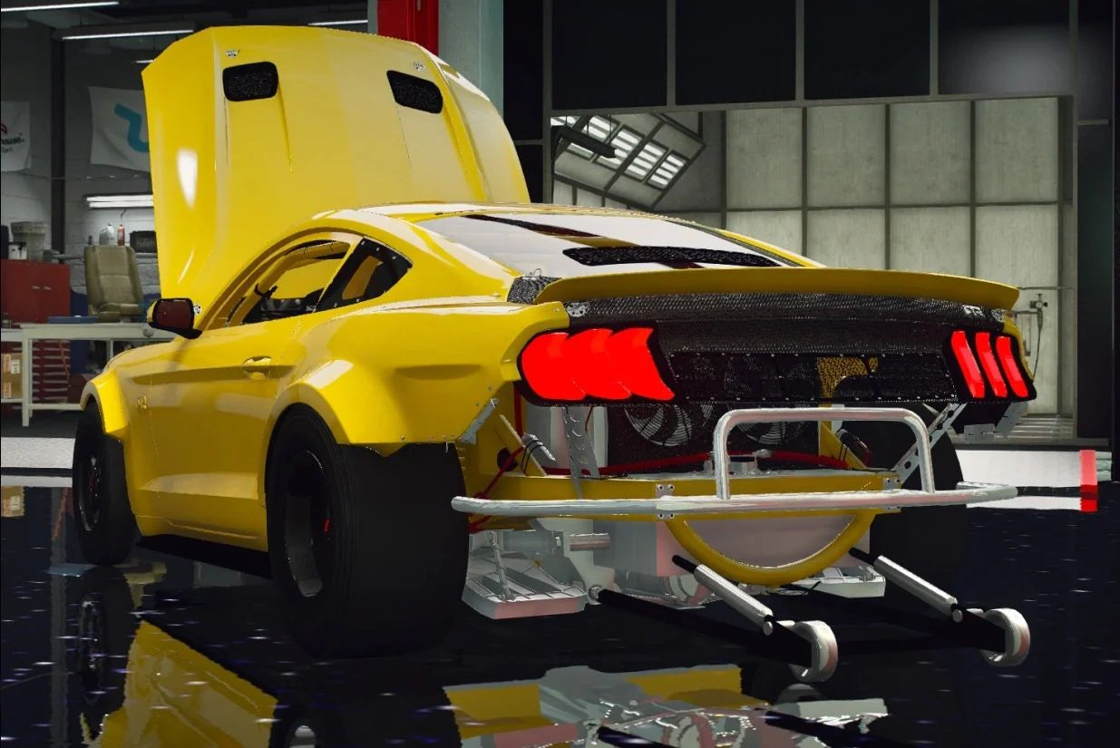 Ford Mustang RTR Drag Car Single Turbo 1500WHP | Razer Kobain