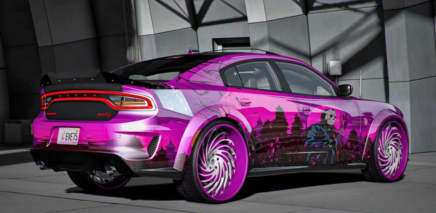 Friday The 13th Dodge Charger SRT Ghoul Widebody Donk | FX Builds