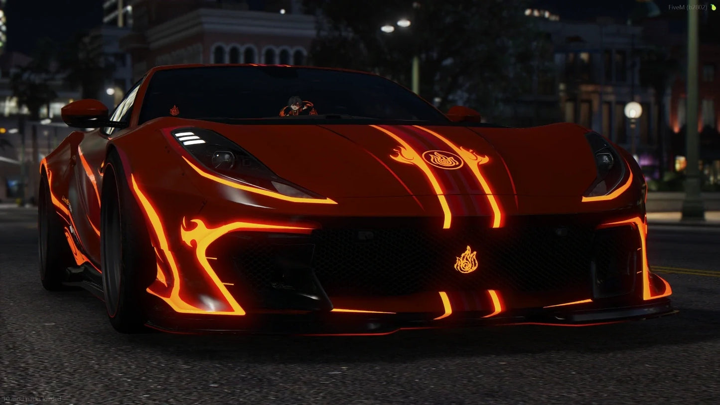 Ferrari 812 Competition Avatar: The Last Airbender [Dinamic Lights] | Port Baek