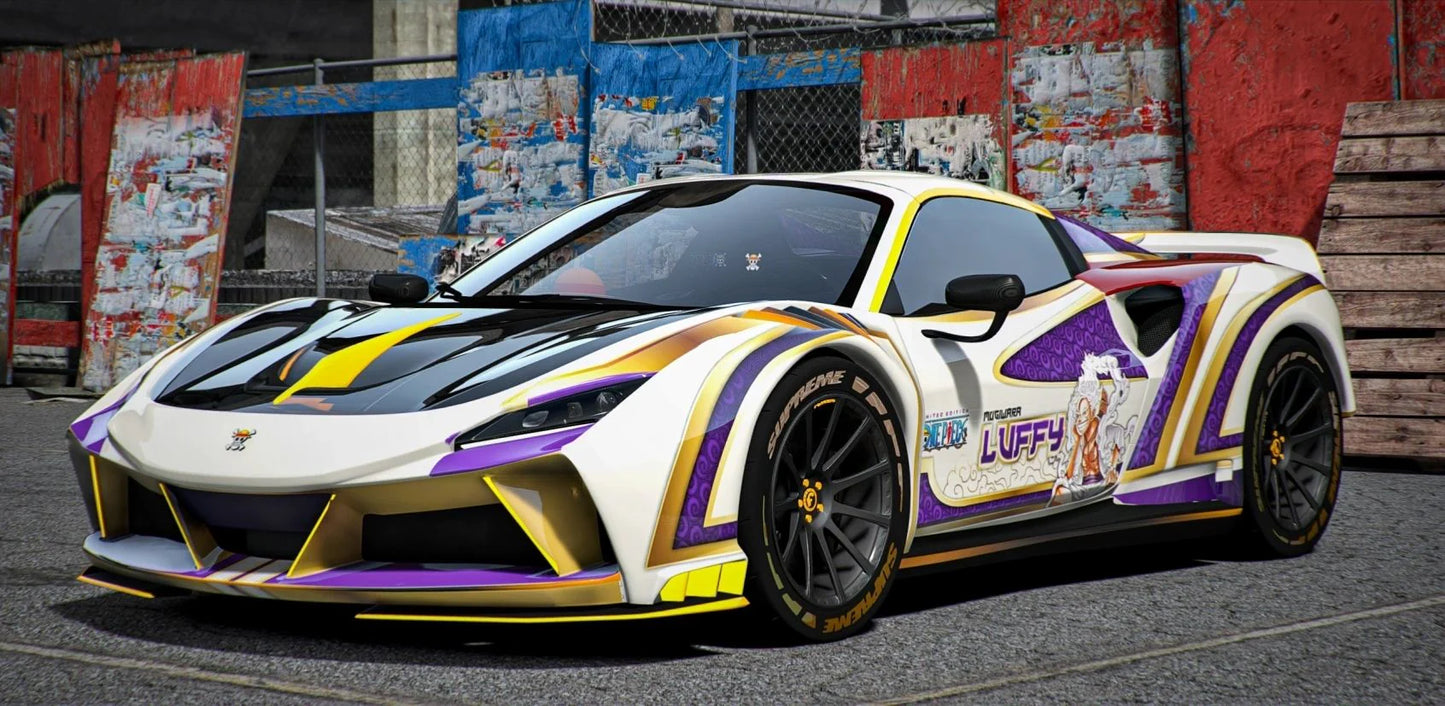 Ferrari F8 Spider Novitec Widebody Luffy Gear 5 [Auto-roof][30+ Tuning Parts] | Port Baek