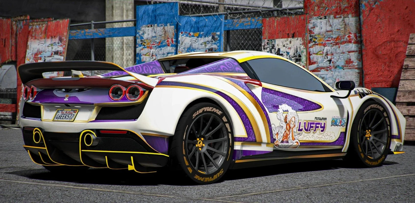 Ferrari F8 Spider Novitec Widebody Luffy Gear 5 [Auto-roof][30+ Tuning Parts] | Port Baek