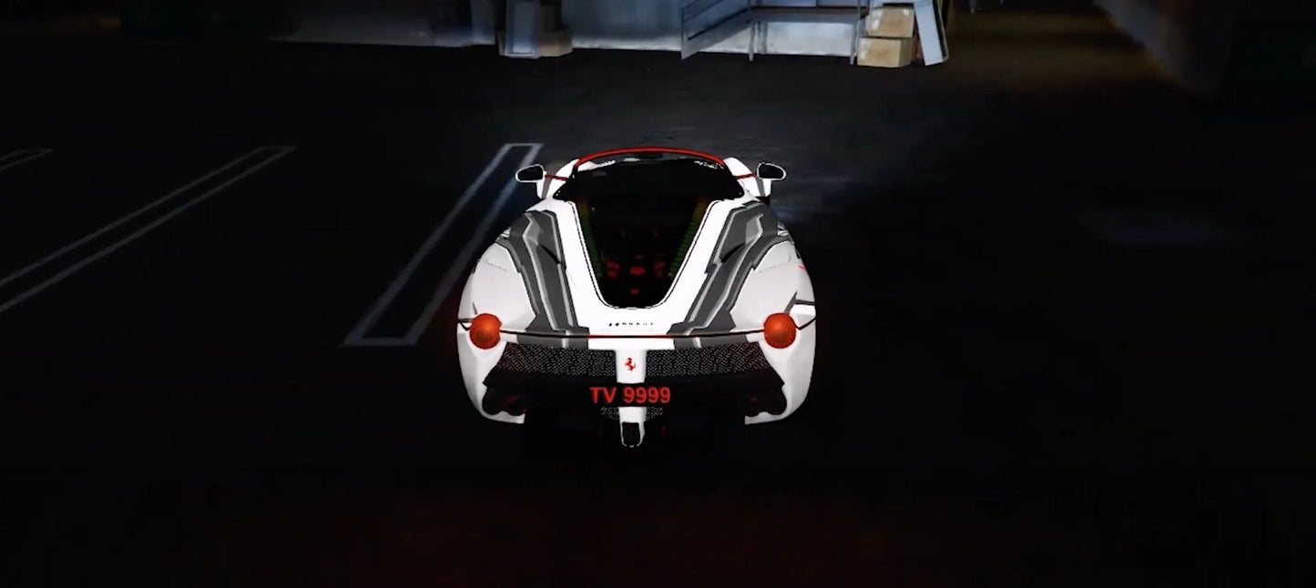 Ferrari Glowing | 3D animation | Light Animation| Neo Design | Tuned
