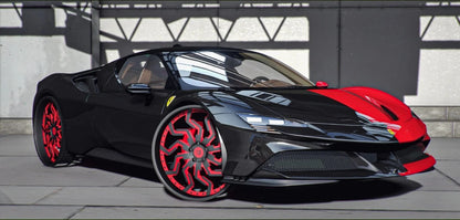 Ferrari SF90 on Rucci Donk | PNUT Customs