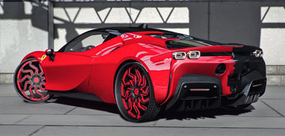 Ferrari SF90 on Rucci Donk | PNUT Customs