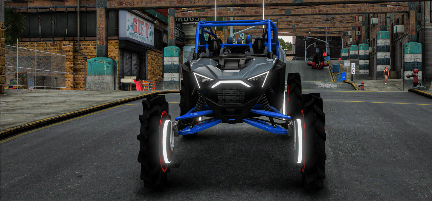 (Debadged) Polaris RZR PRO LIFTED SXS ON 28S (4 Seater) | GG