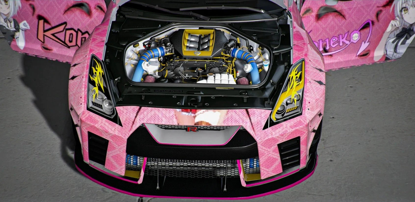 GTR R35 Keneko Livery [Dinamic RGB Lights] | Gamer's Cafe