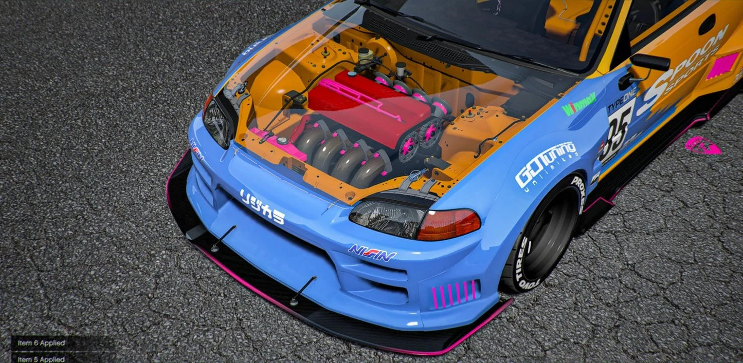 Honda Civic EG6 Spoon [90+ Tuning Parts] [Dinamic Lights] | Port Baek