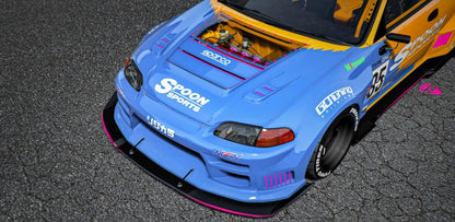 Honda Civic EG6 Spoon [90+ Tuning Parts] [Dinamic Lights] | Port Baek