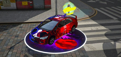 Honda Civic Satoru Gojo Edition [Dinamic Lights] | BM Animated