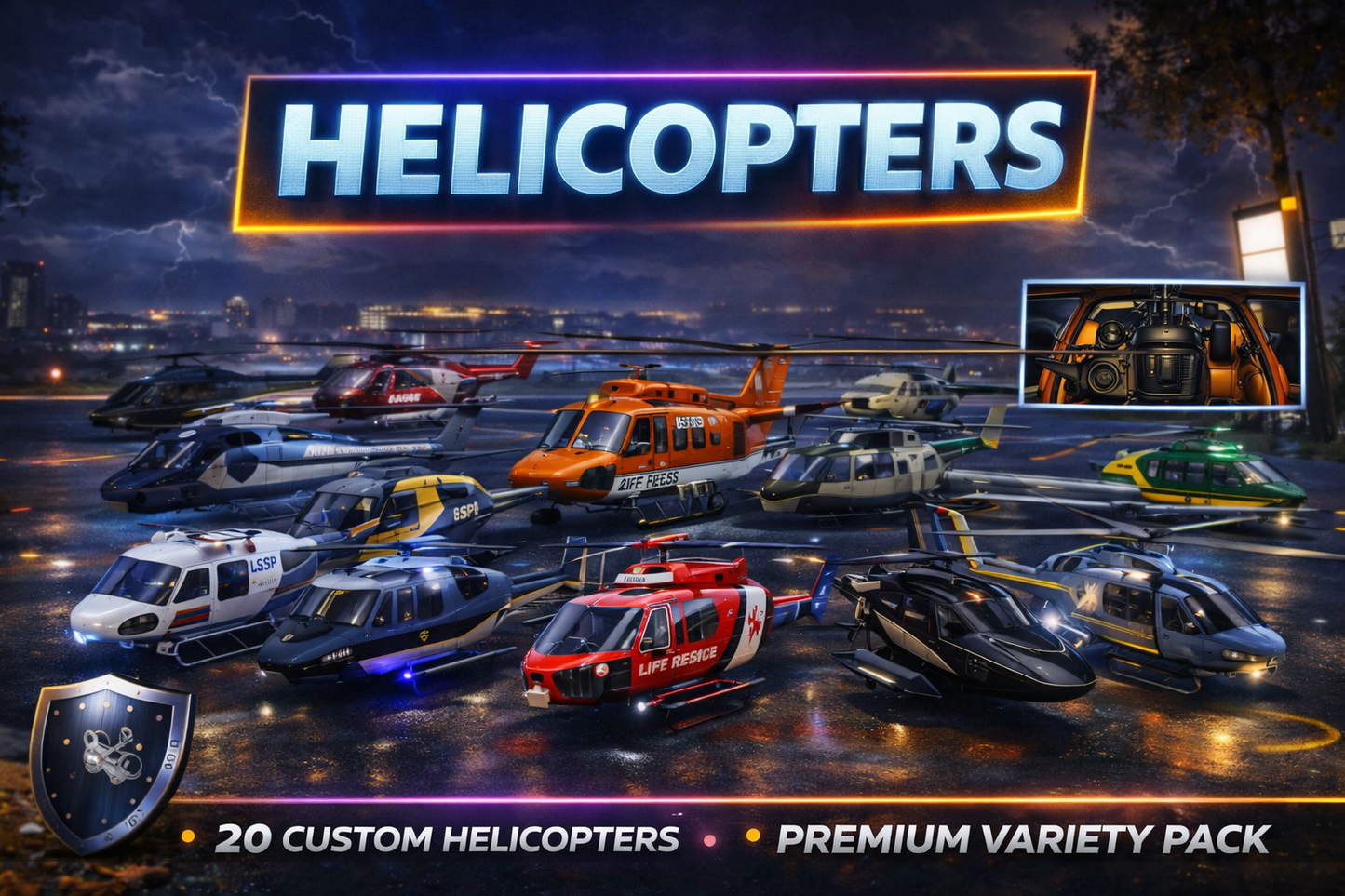 20 Helicopters Pack