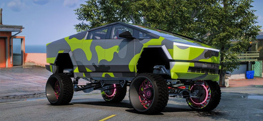 Tesla Cyber Track SEMA STYLE ON AIRRIDE | GG